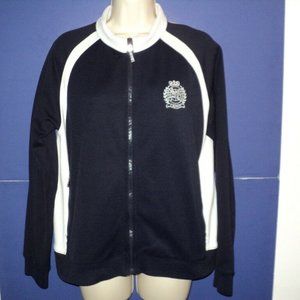 Lauren Active Track Jacket Dark Navy Size L Zipped